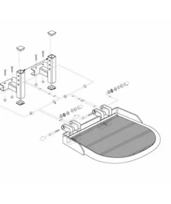 Buy ⌛ Mon Ster 17"x16" Footrest Platform Assembly For Jazzy 1650 ✨